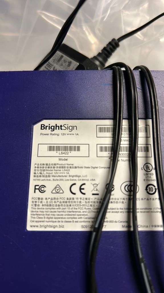 Brightsign ls422, Audio, Tv en Foto, Ophalen of Verzenden, Zo goed als nieuw