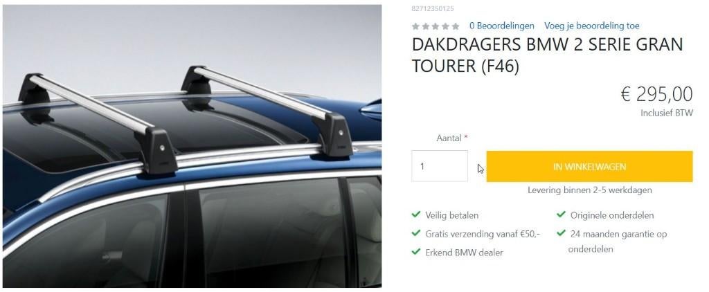 dakdragers BMW, Auto-onderdelen, Ophalen, Gebruikt, BMW