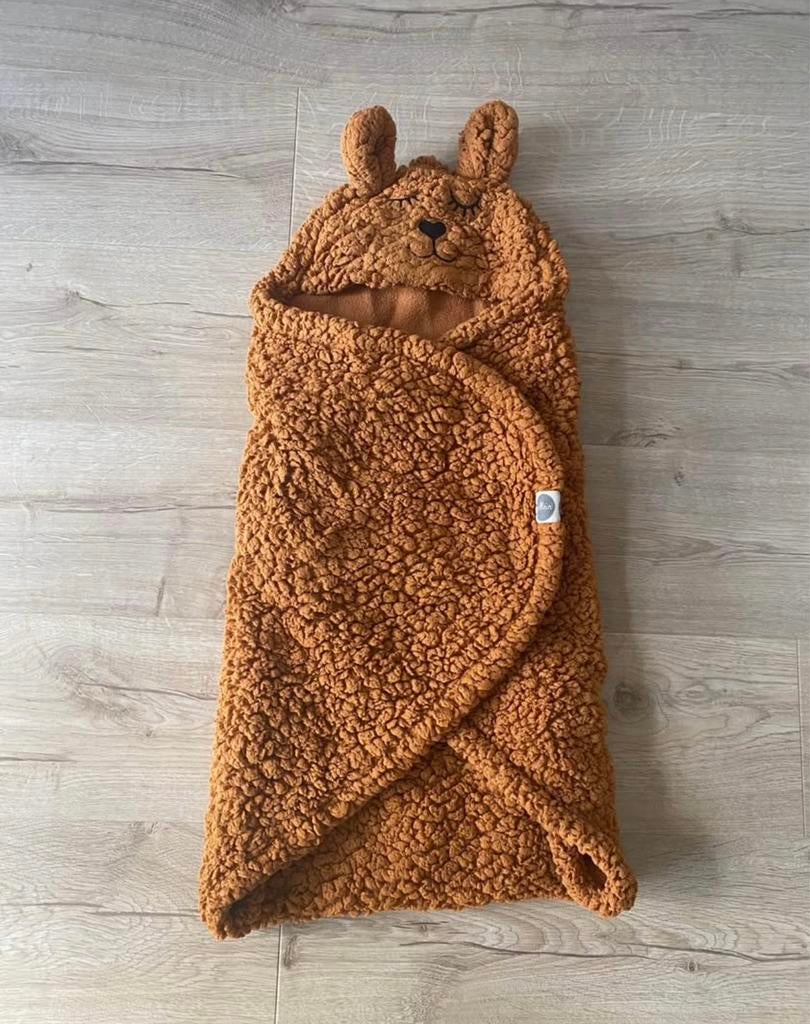Wikkeldeken Jollein Bunny caramel, Ophalen, Zo goed als nieuw