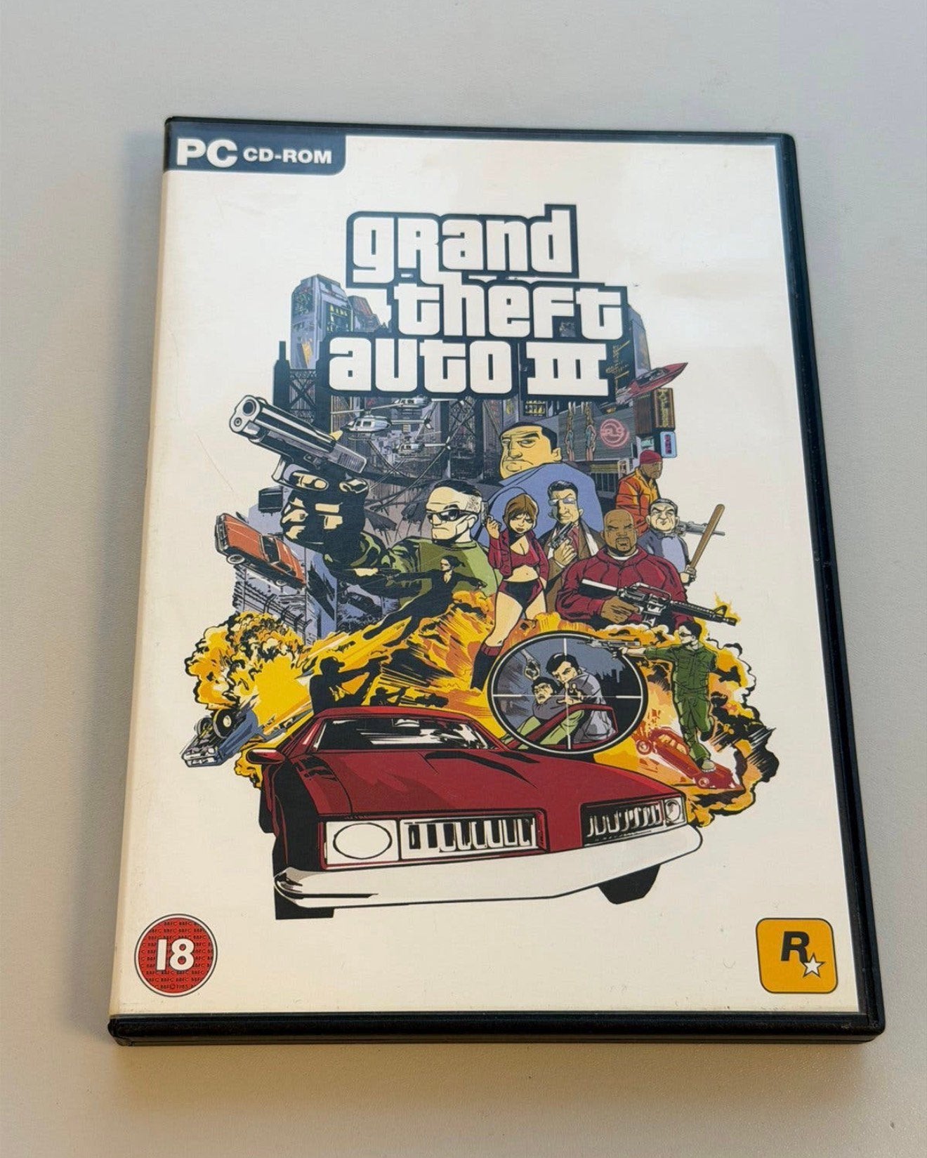 PC CD-ROM Grand Theft Auto III GTA 3 Compleet met boekje map, Ophalen of Verzenden, Zo goed als nieuw, Avontuur en Actie, Vanaf 18 jaar