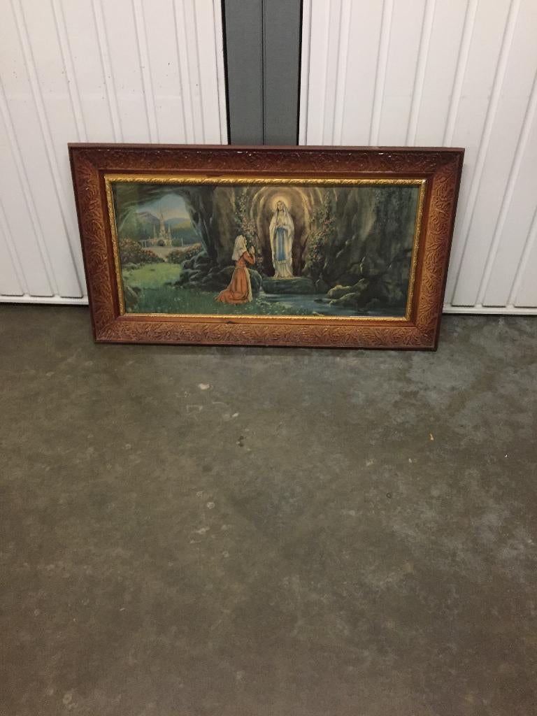 Kader met Maria afbeelding, Antiek en Kunst, Ophalen