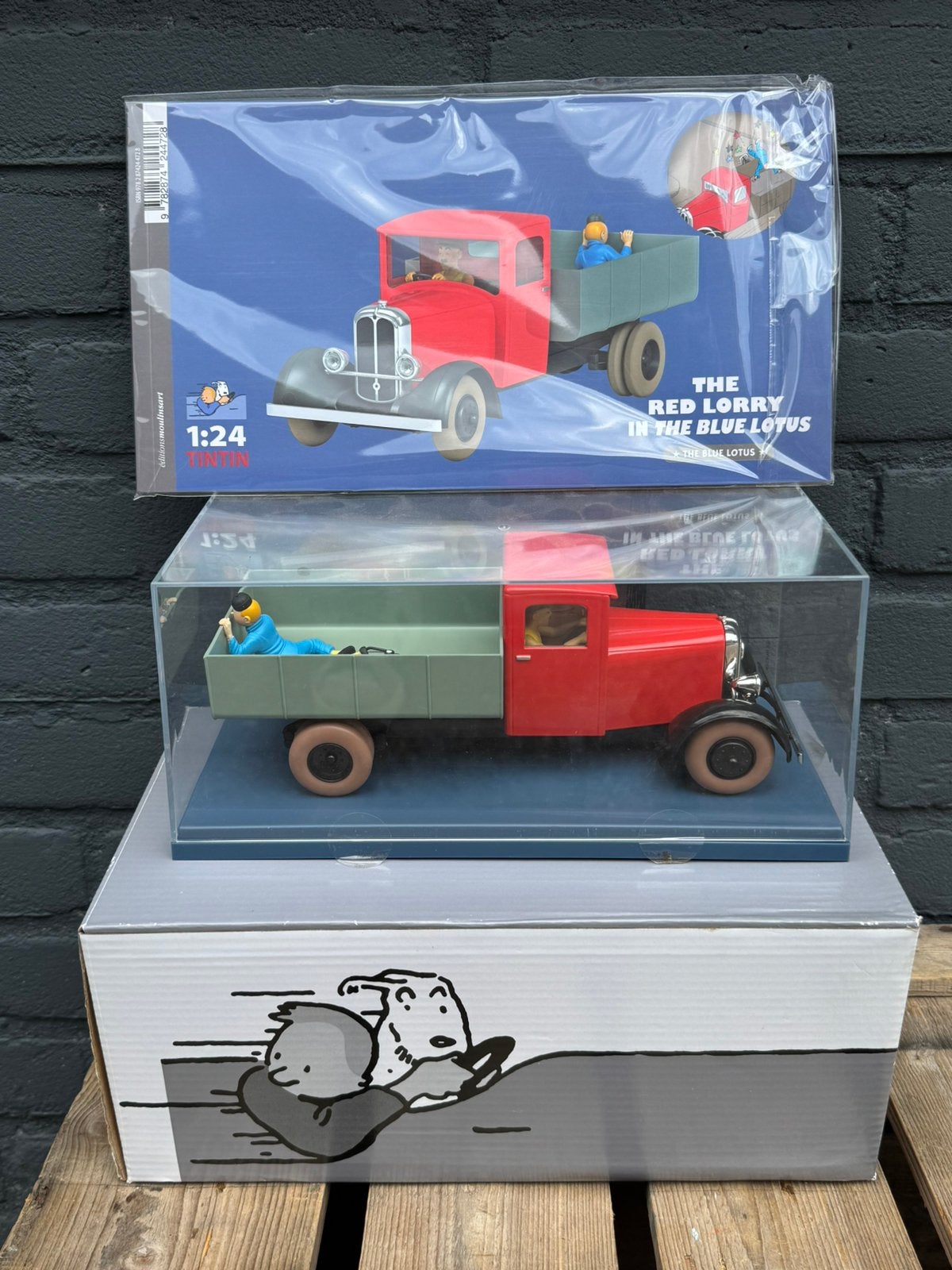 Kuifje auto de rode Truck, Ophalen of Verzenden, Kuifje, Gebruikt, Beeldje of Figuurtje