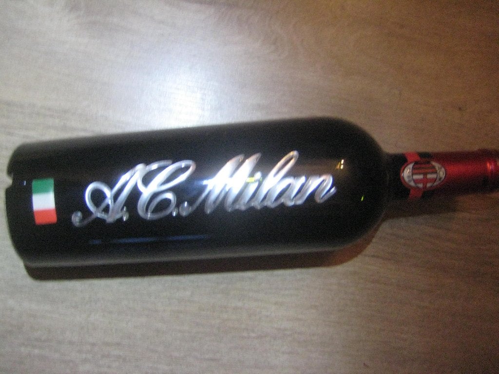 bouteille de vin AC Milan, Collections, Enlèvement ou Envoi, Vin rouge