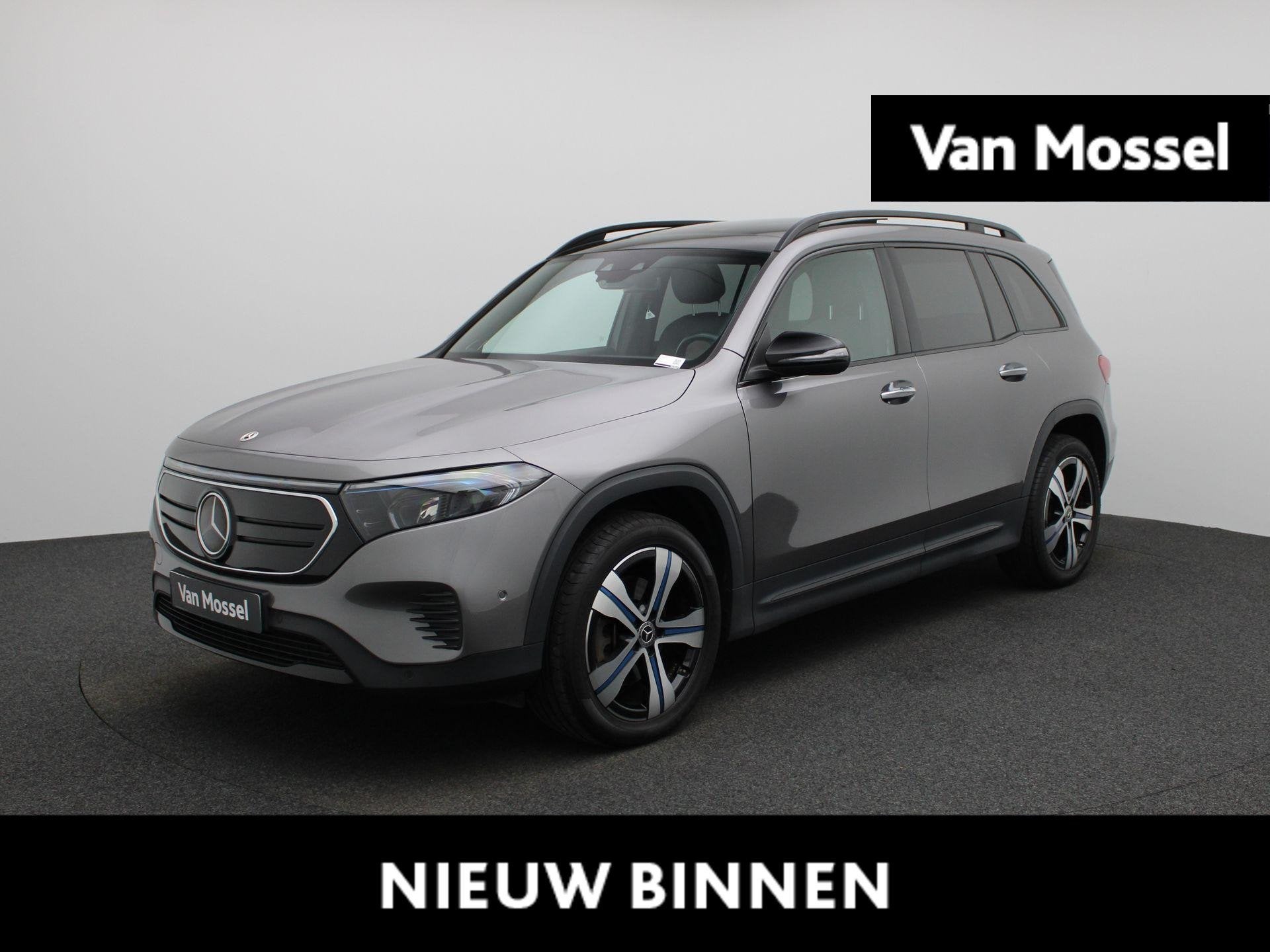 Mercedes-Benz EQB 250+ + BURMESTER + PANORAMISCH DAK + MEMOR, Auto's, Inductieladen voor smartphones, Stof, Gebruikt, 5 zetels
