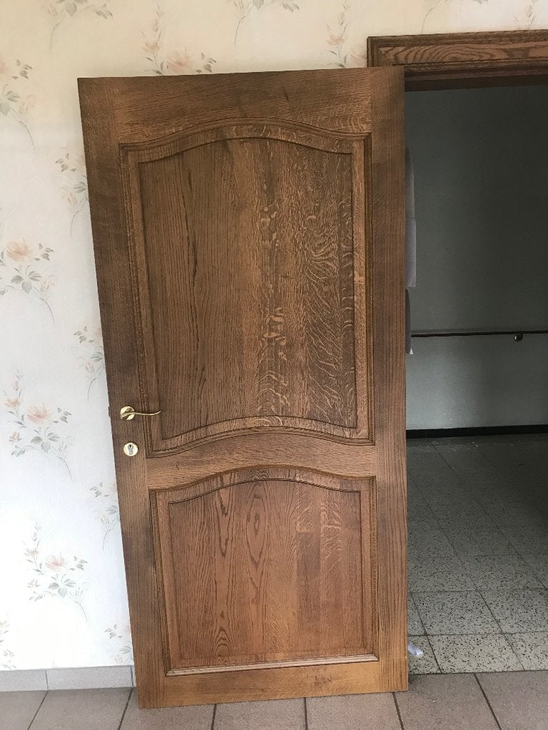 Oude eiken deuren te koop, Gebruikt, Binnendeur, 200 tot 215 cm, Hout