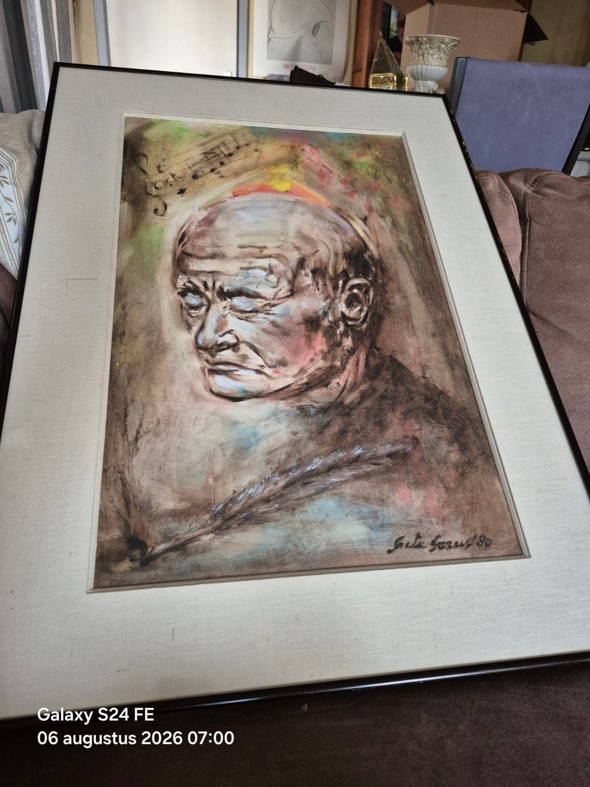Guido gezelle, Antiek en Kunst, Ophalen of Verzenden, Ingelijst
