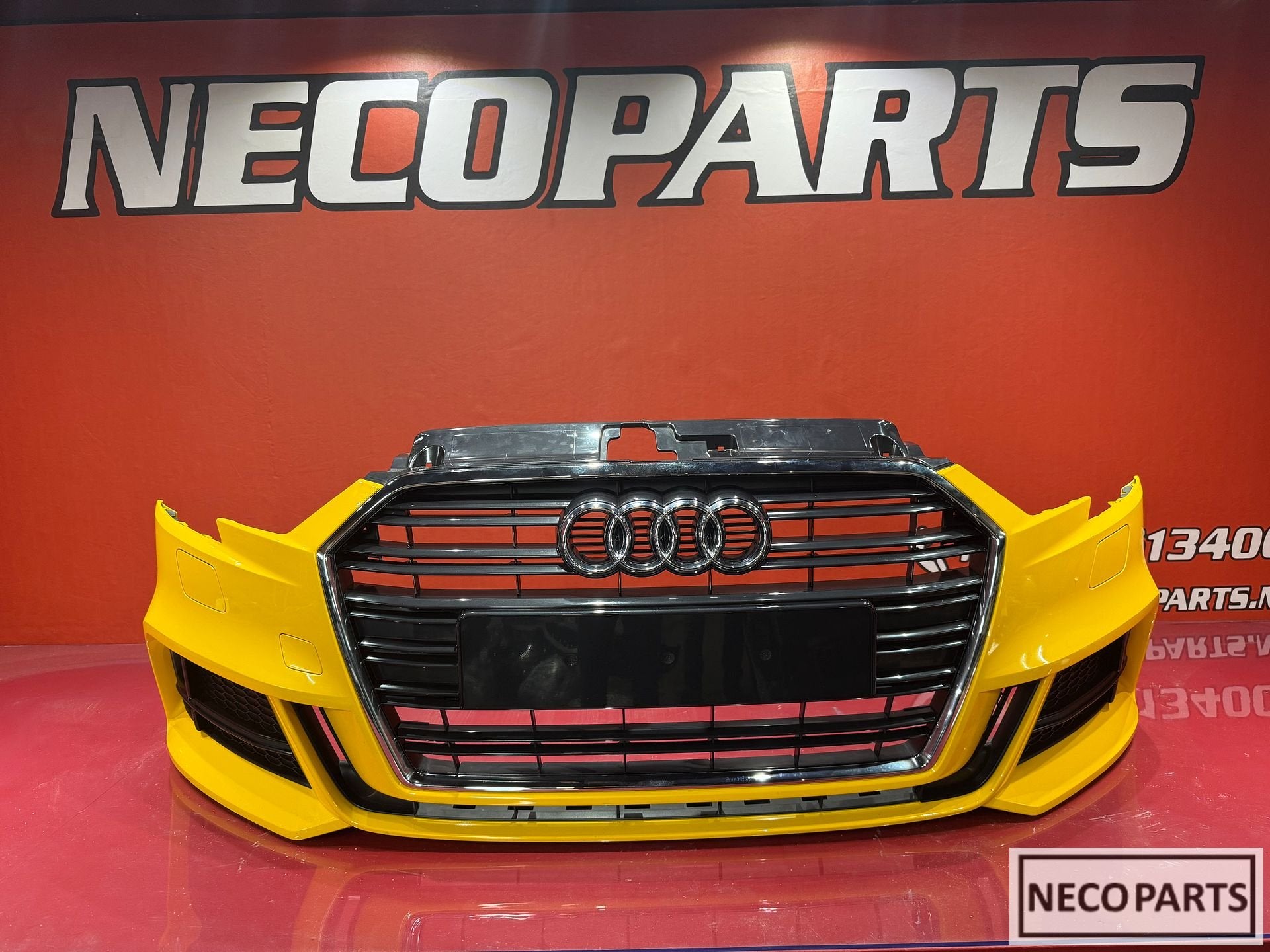 BUMPER AUDI A3 8V 8V5 FACELIFT S-LINE VOORBUMPER ORIGINEEL, Arrière, -, Haillon arrière, Audi