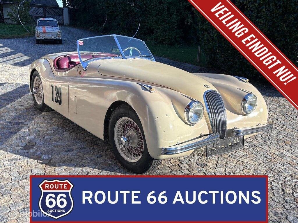 Jaguar XK120 OTS | 1952 | Route 66 Auctions, Achat, Entreprise, Boîte manuelle, Autre carrosserie