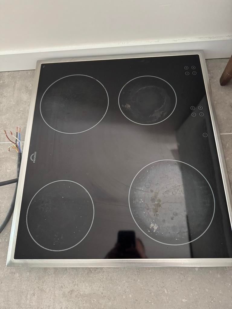 4 zone kookplaat, Ophalen, Gebruikt, 4 kookzones, Inbouw
