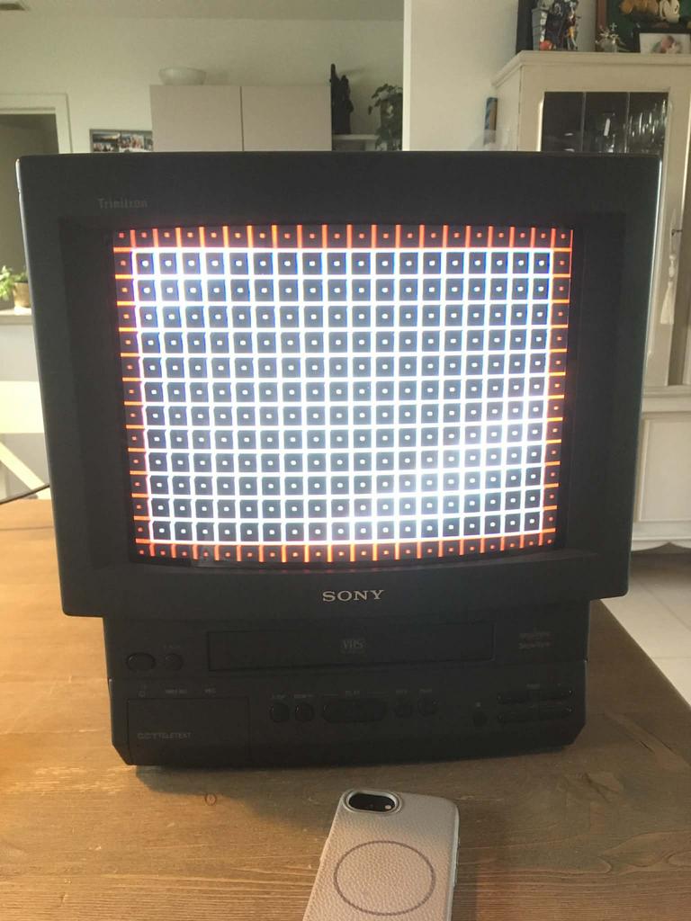 Sony Trinitron KV-14V5 CRT/VCR combi TV, Audio, Tv en Foto, Vintage Televisies, Zo goed als nieuw, Sony, Ophalen