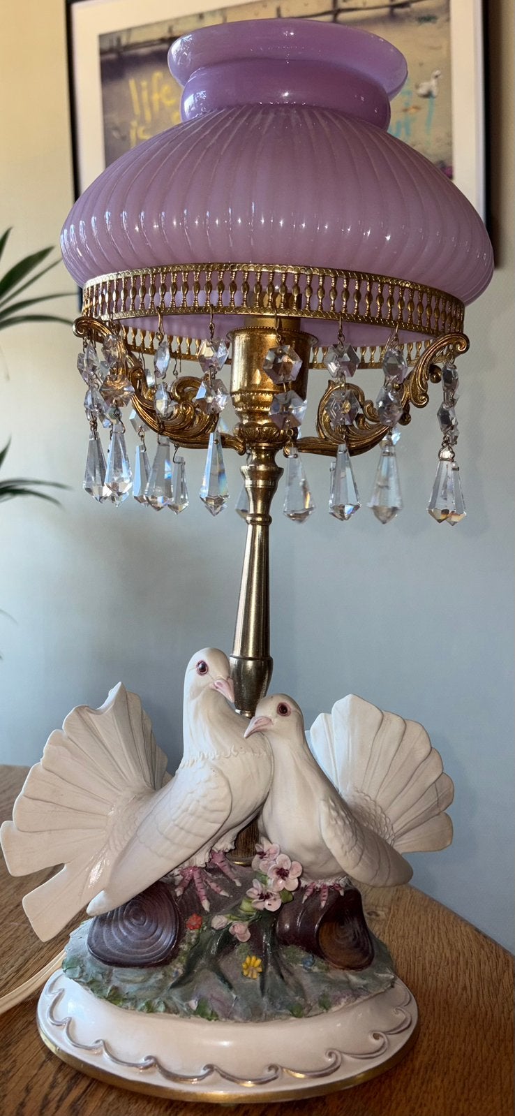 Te koop vintage Italiaanse tafellamp, Ophalen of Verzenden