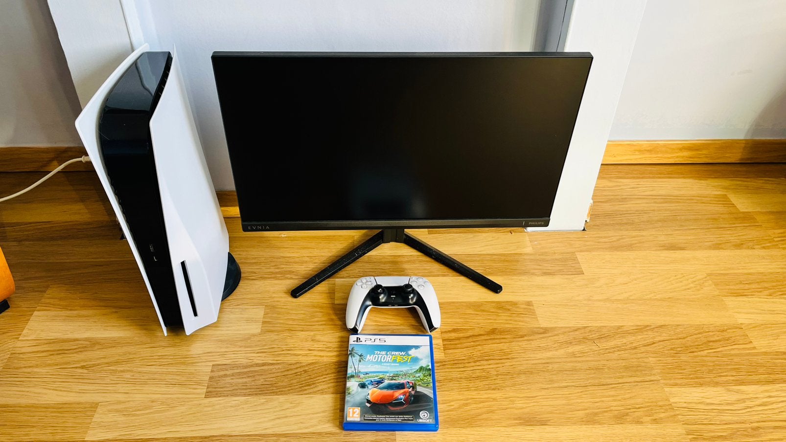 ps5 met scherm en game, Games en Spelcomputers, Ophalen of Verzenden, Gebruikt