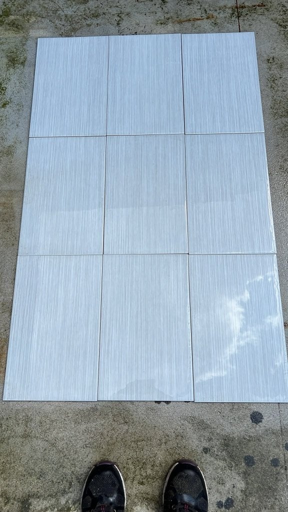 nouveaux carreaux muraux céramique 2540 cm—3 m²-gris clair, Bricolage & Construction, Moins de 20 cm, Céramique, Enlèvement, 20 à 40 cm