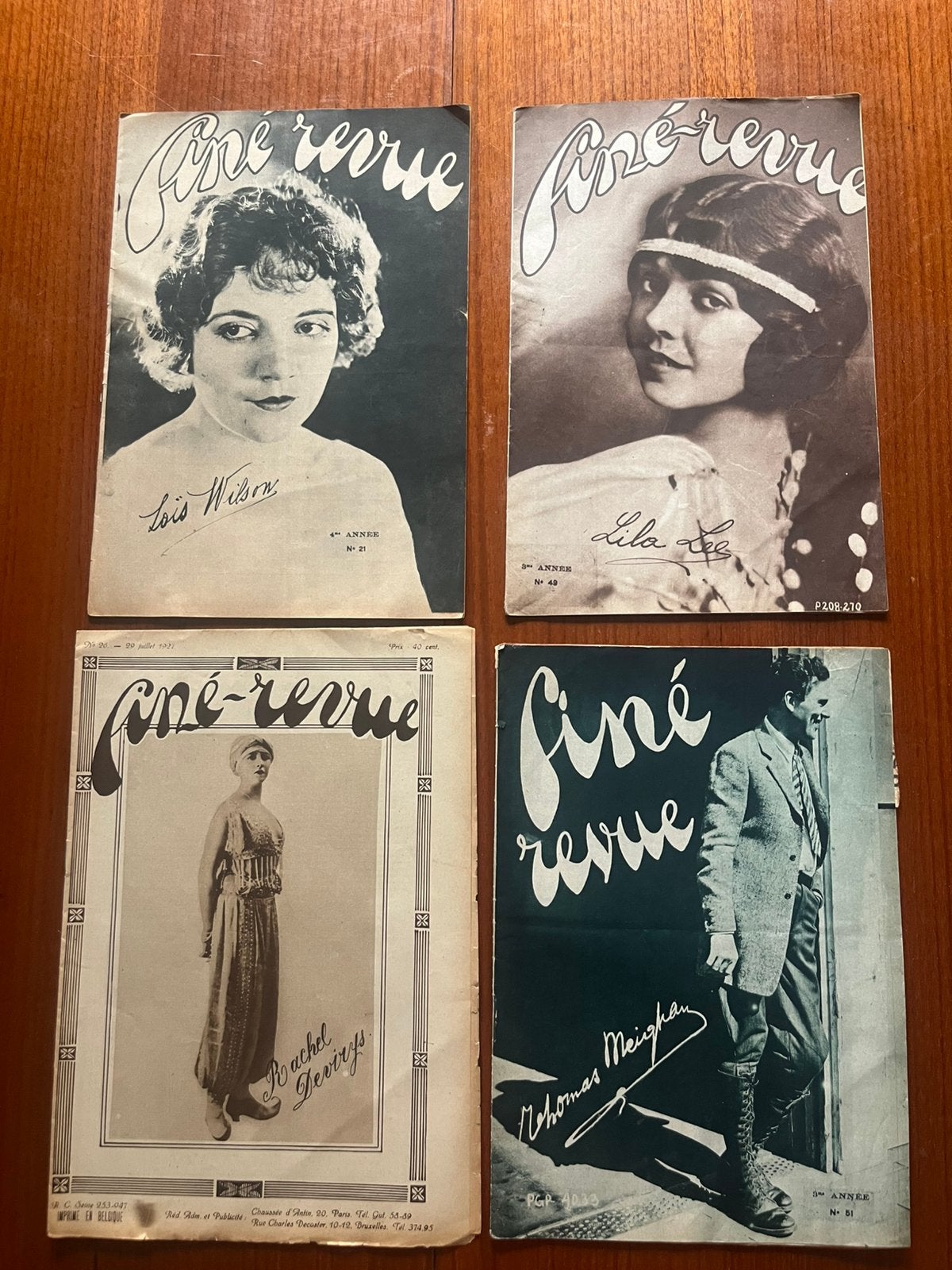 eerste Belgische uitgaven Cine Revue jaren 20, Collections, Enlèvement ou Envoi, Utilisé