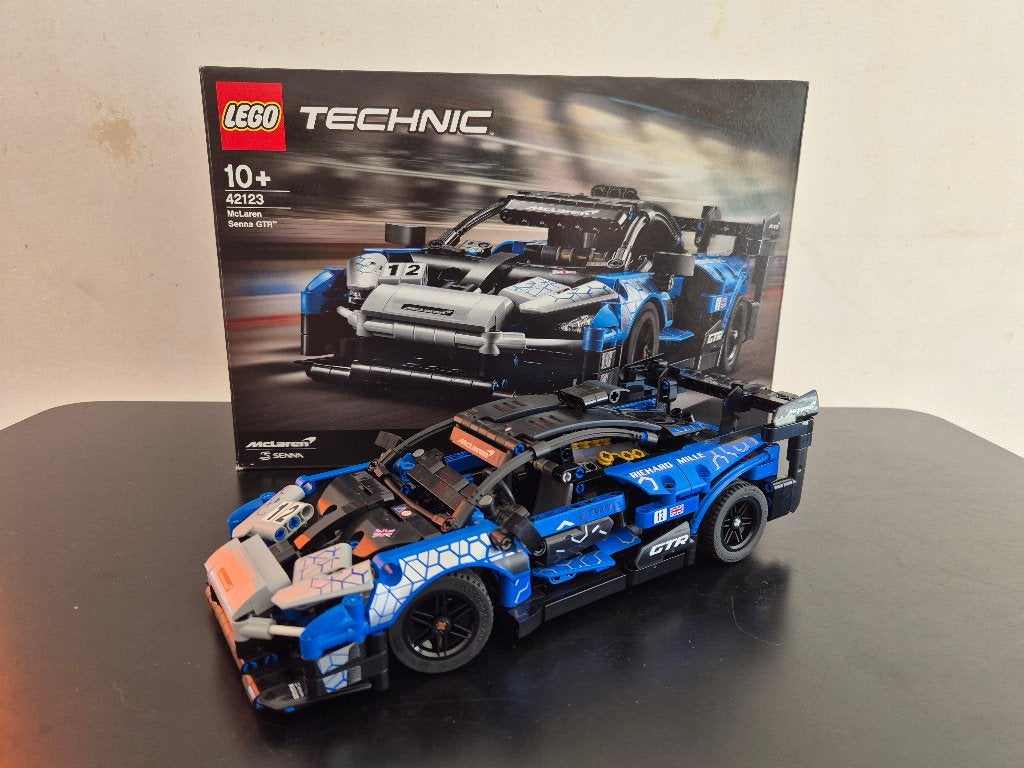 Set LEGO Technic 42123 - McLaren Senna GTR compleet in doos, Ophalen, Inclusief instructies, Gebruikt, Lego