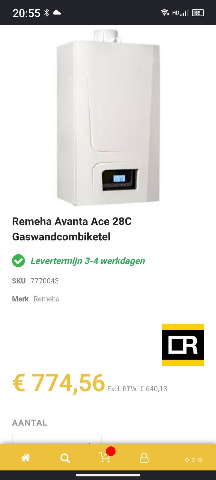 Remeha tzerra ace 24/28C, Enlèvement ou Envoi