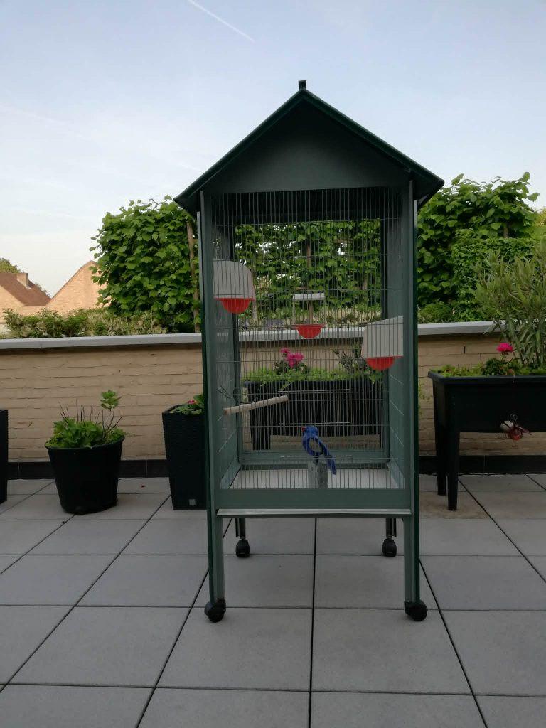 Cage à oiseaux, Animaux & Accessoires, Enlèvement, Comme neuf, Métal, Cage à oiseaux