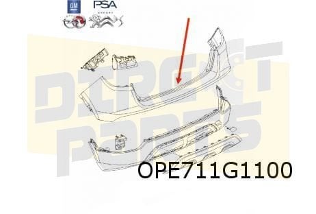 Opel Mokka X (9/16-9/19) achterbumper (te spuiten) Origineel, Auto-onderdelen, -, Verzenden, -, Opel