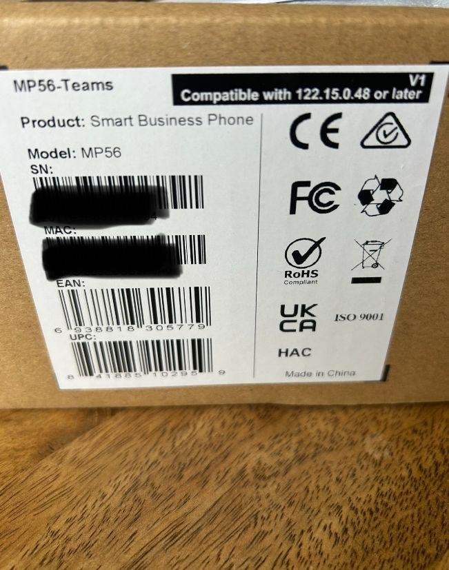 ☎️ NIEUW Yealink SIP-MP56 Smart Business Phone TEAMS MP56 ☎️, Enlèvement ou Envoi, Neuf