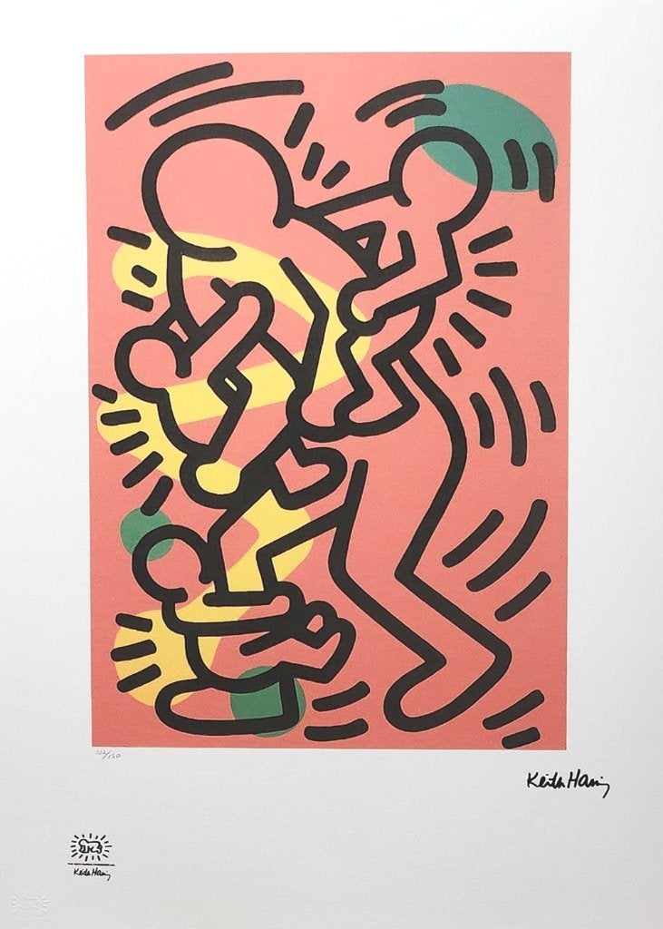 Keith Haring (After) - Love Family, Antiek en Kunst, Kunst | Litho's en Zeefdrukken, Ophalen of Verzenden
