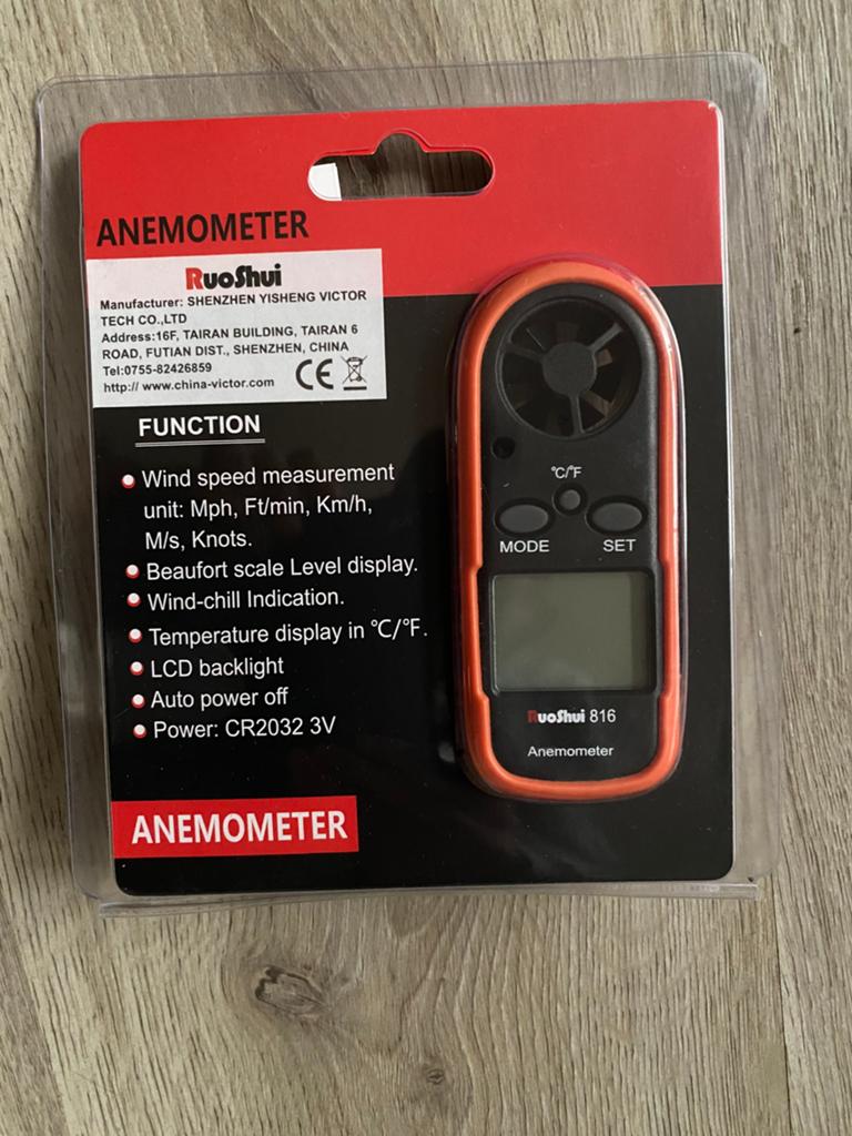 digitale anemometer, Ophalen of Verzenden, Nieuw, Overige meters