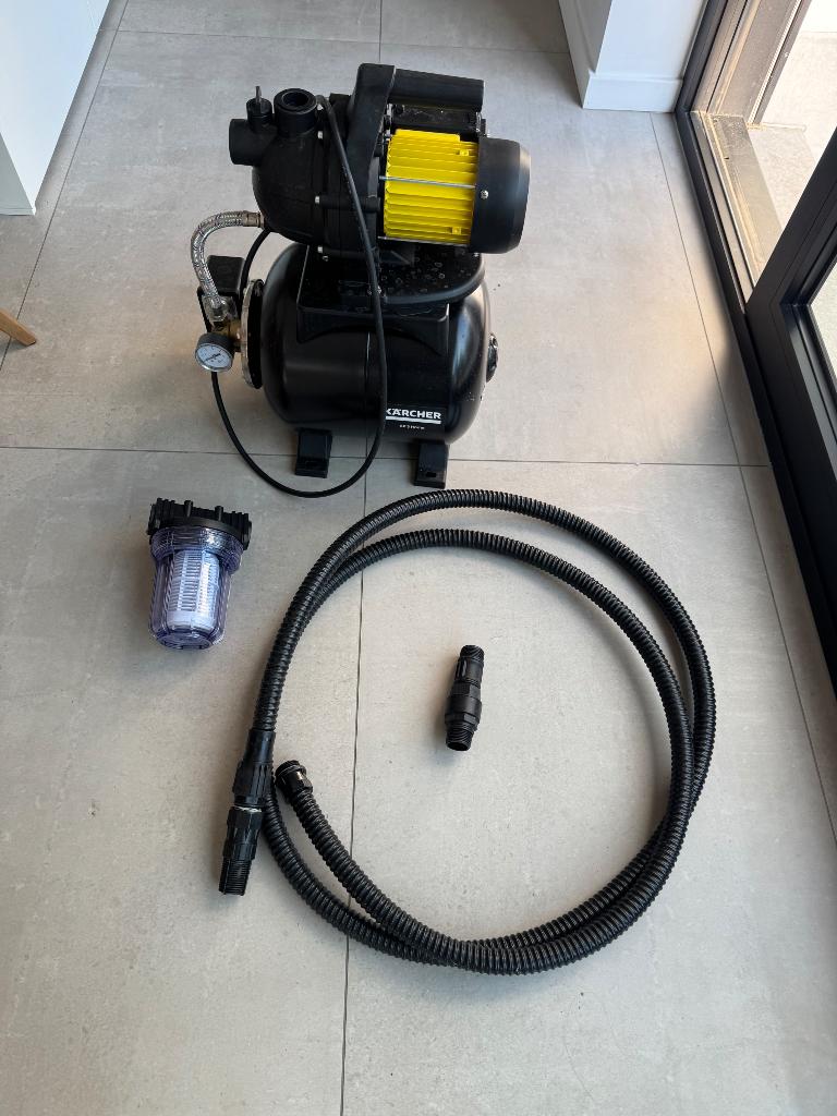 Hydrofoorpomp Kärcher bp3 + opvoerslang + filter, Tuin en Terras, Ophalen, Zo goed als nieuw, Elektrisch, Hydrofoorpomp