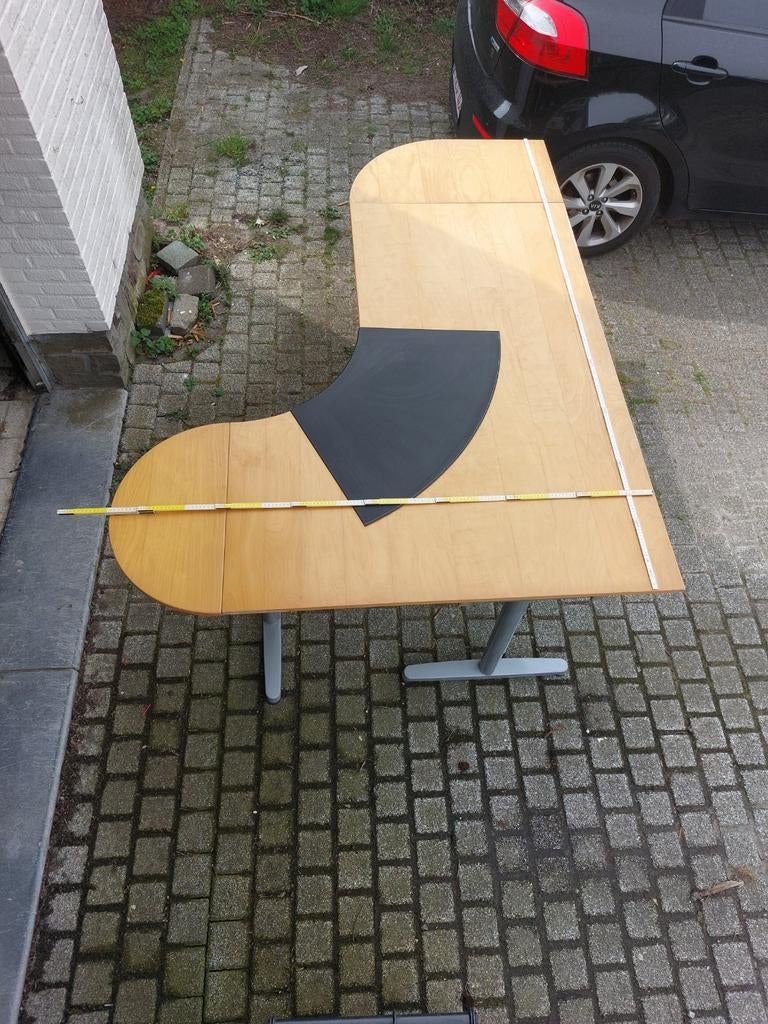 Hoek bureau te koop, Autres styles, Enlèvement, Bureau d'angle, Utilisé