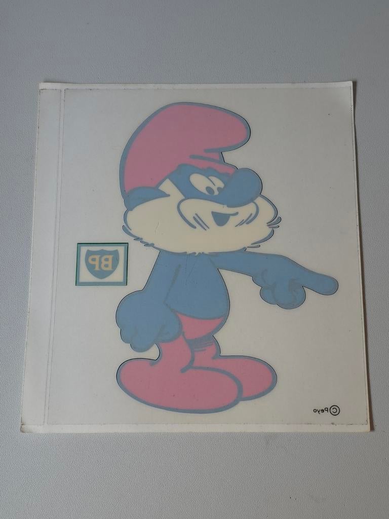 Grand autocollant Grand Schtroumpf BP, Envoi, Grand Schtroumpf