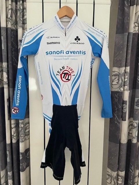 tijdritpak Sanofi maat M, Fietsen en Brommers, M, Dames, Ophalen of Verzenden, Zo goed als nieuw
