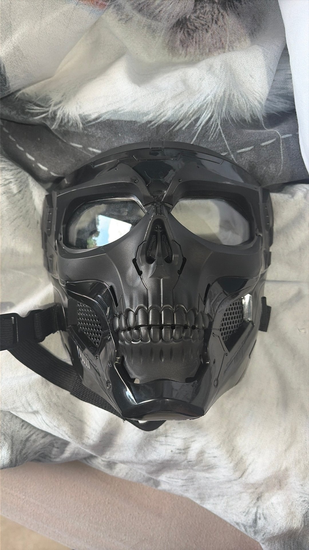 Tactisch Airsoft Masker / Skull Mask (Zwart) – ongebruikt, Ophalen of Verzenden, Zo goed als nieuw