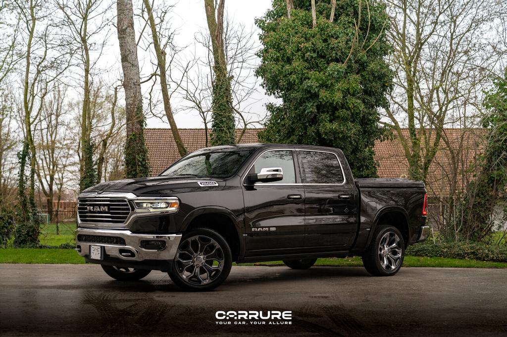 Dodge RAM 5.7V8 1500 LONGHORN|LPG|LICHTE VRACHT|, Auto's, Dodge, 0 kg, Zwart, 5 deurs, 296 kW