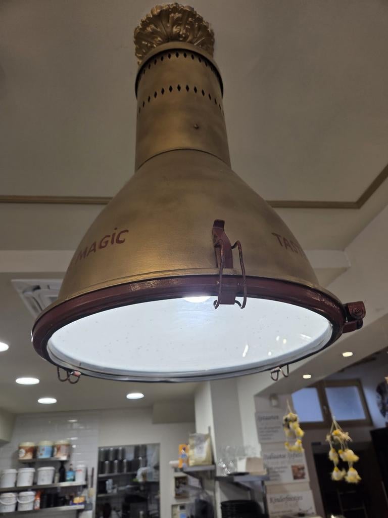 Lampes industrielles vintage - 2 grandes lampes, Maison & Meubles, Enlèvement, Industrieel