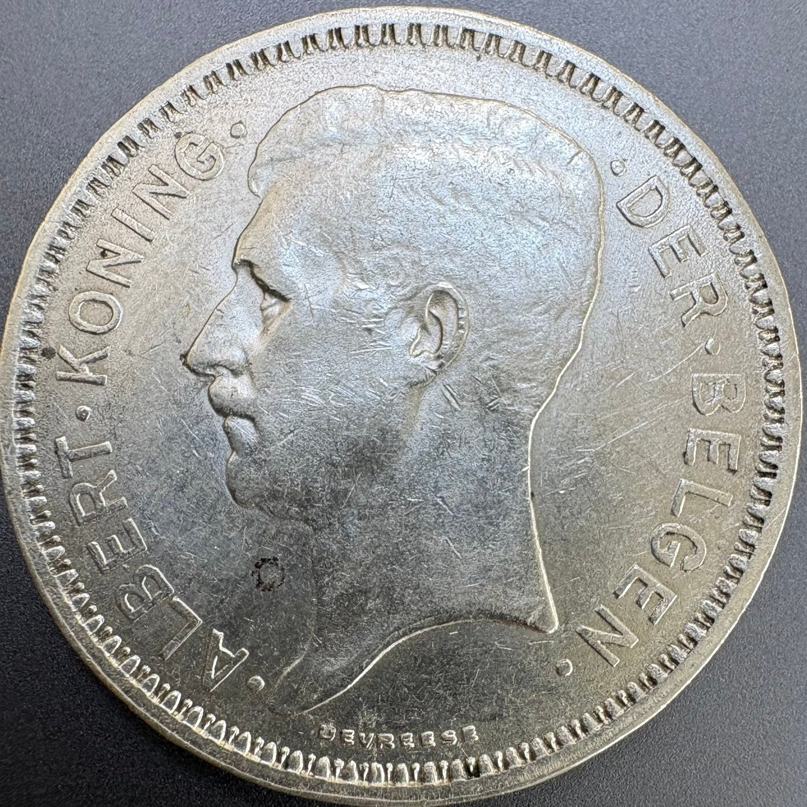Zilveren 20 Frank 1934 - Albert I - Vlaamse Versie (Pos A), Verzenden, Zilver, Losse munt, Zilver
