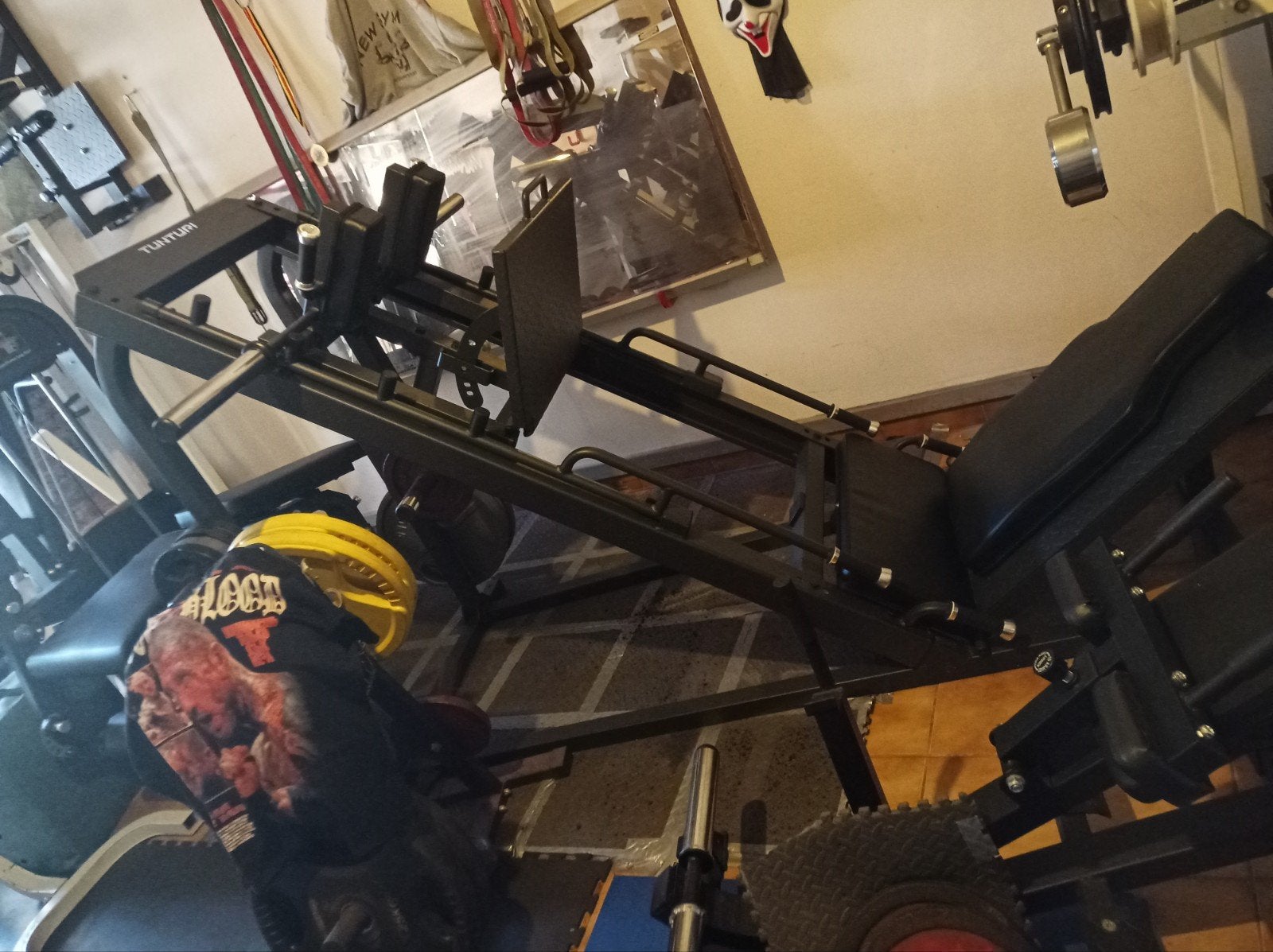 hack squat /leg press, Ophalen