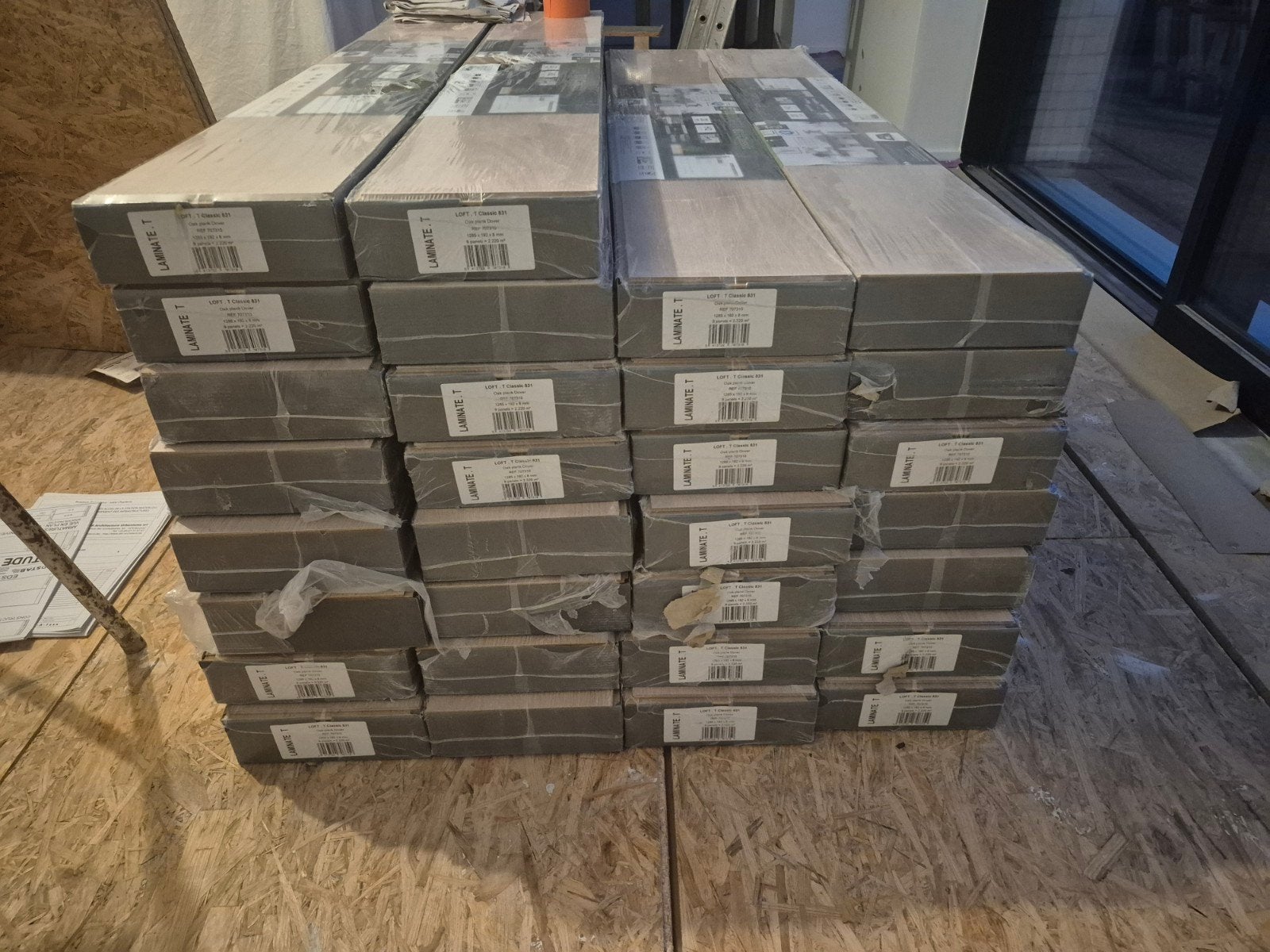 parquet stratifié 8mm, Parket, Ophalen of Verzenden, Zo goed als nieuw, 10 m² of meer