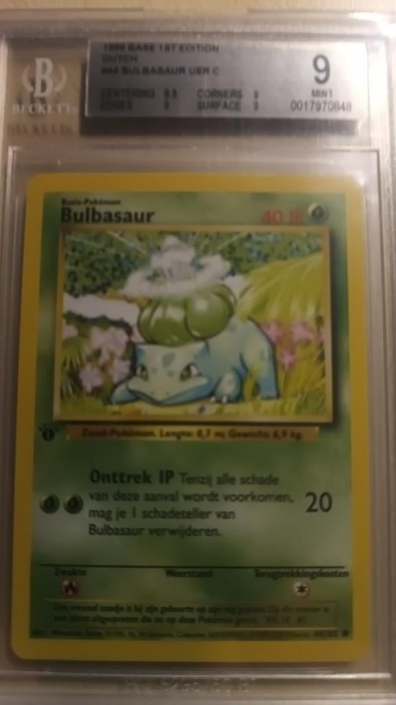 Bulbasaur Base 1st Edition 1999.  MINT9, Hobby & Loisirs créatifs, Enlèvement ou Envoi
