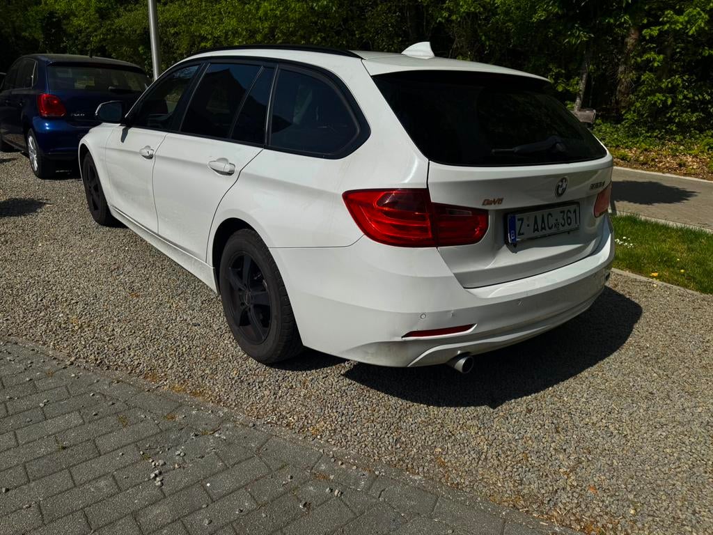 BMW 320 D, Auto's, Zwart, 4 cilinders, Wit, Leder