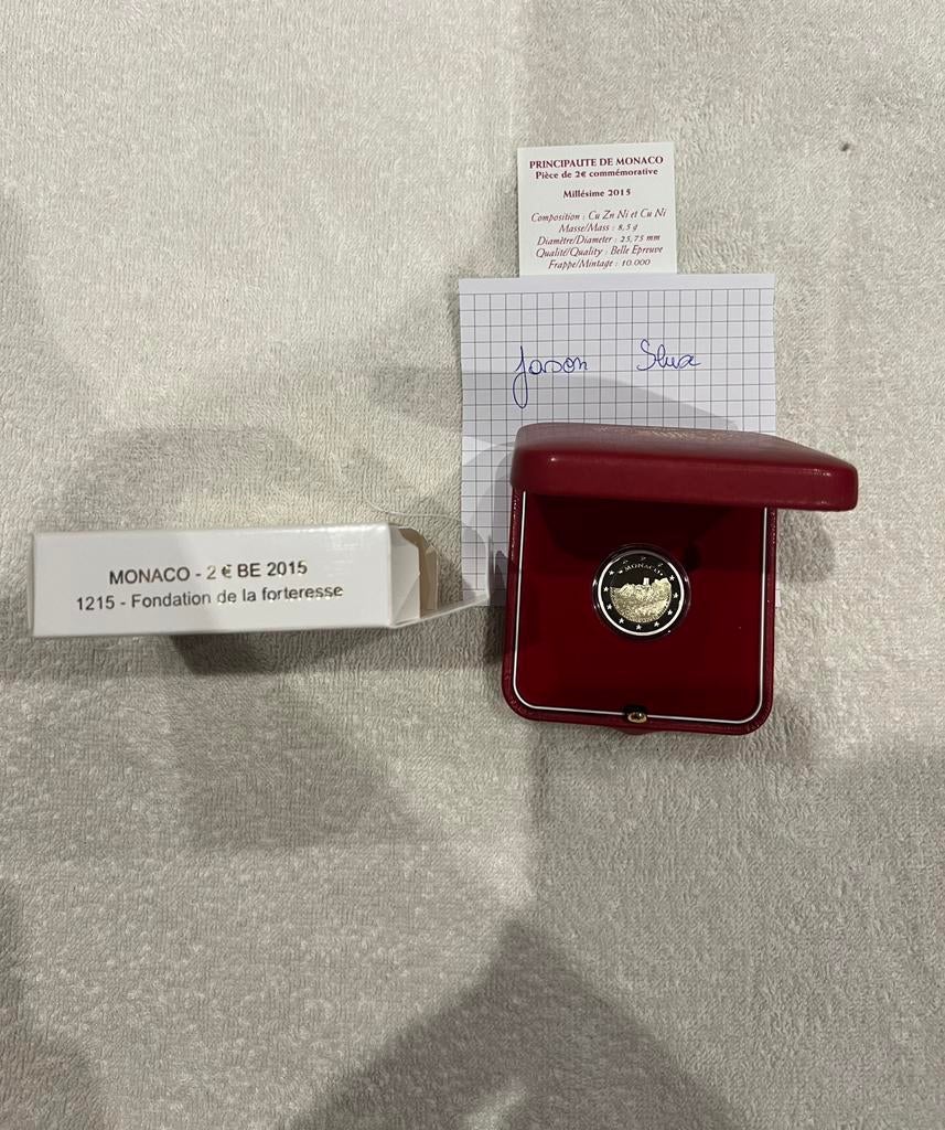 piece 2 euro commemorative monaco, Enlèvement ou Envoi, Belgique