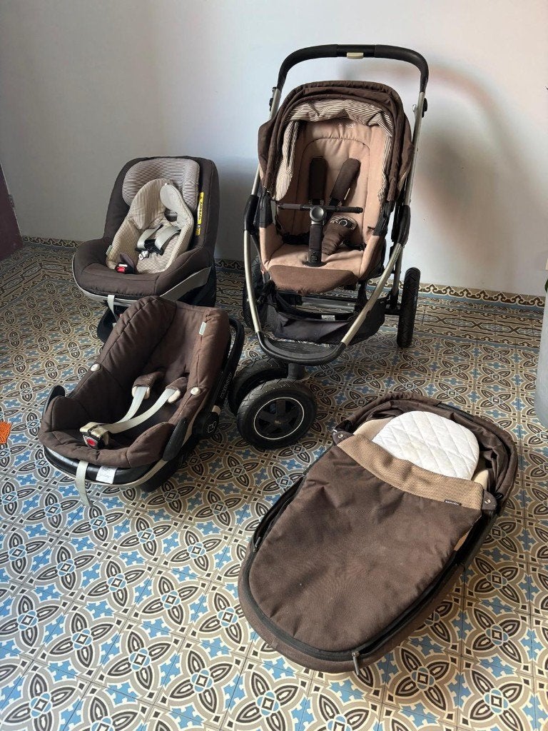 maxi cosi - Siège auto - Nacelle - Poussette - Family Fix, Enfants & Bébés, Pneus, Enlèvement, Utilisé, Poussette