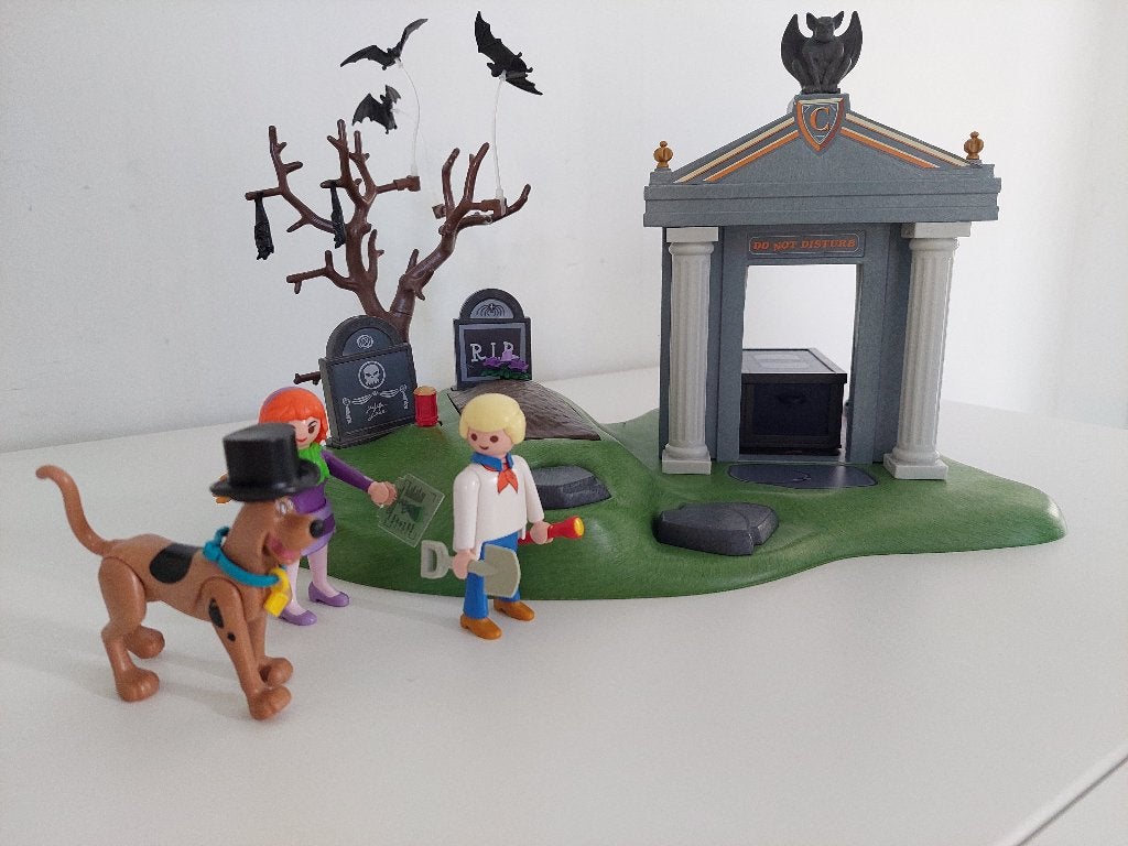 Playmobil Scooby Doo kerkhof en Shaggy met spook!! (2 sets), Kinderen en Baby's, Ophalen, Complete set, Fantasy, Overige typen