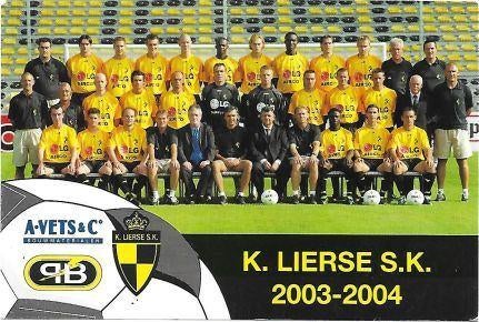 lierse sk - 34 fotokaarten  2003/04, Verzamelen, Sportartikelen en Voetbal, Ophalen of Verzenden