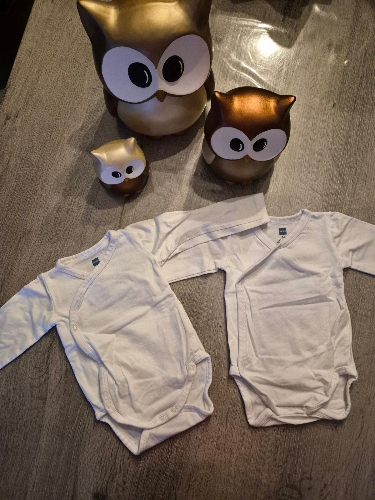 2x overslagbody/rompers Hema maat 56, Ophalen of Verzenden