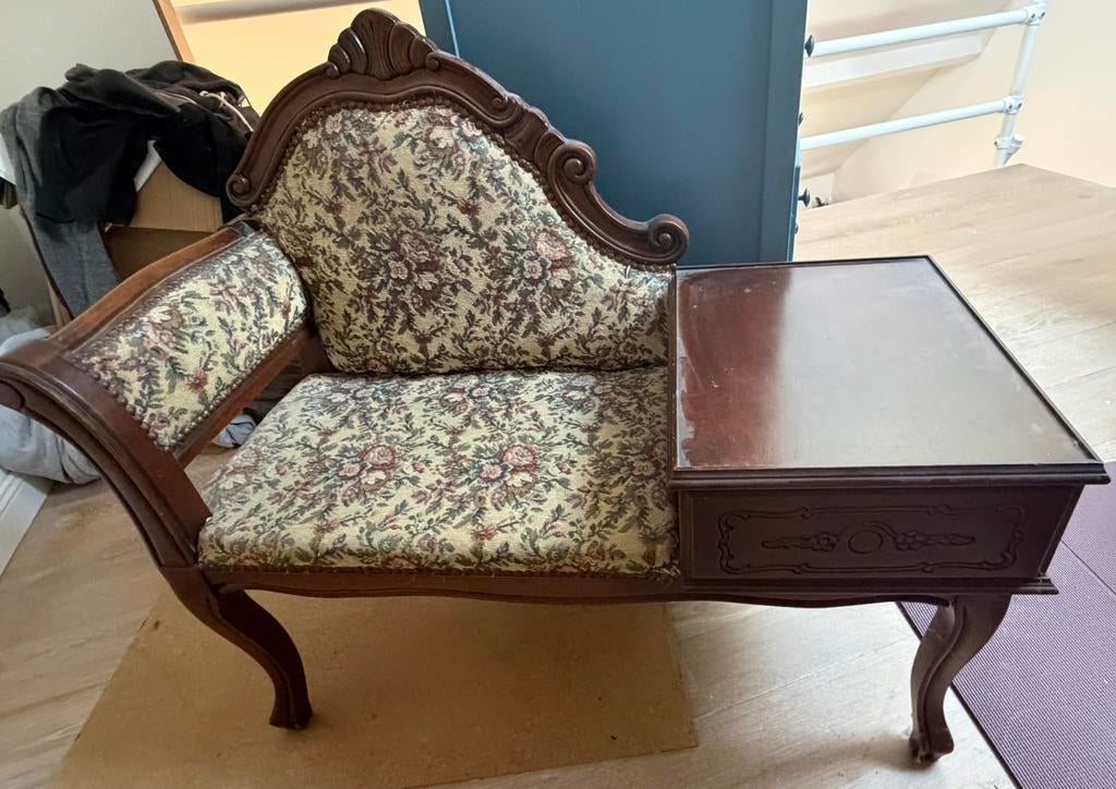 Vintage telefoonbankje, Antiek en Kunst, Ophalen