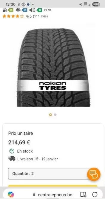 Nokian Tyres Winterbanden 275/60/R20 — Uitstekende conditie, Ophalen, Nieuw