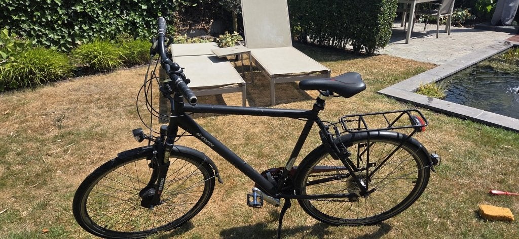 Grote Herenfiets (kader 59), Fietsen en Brommers, Gebruikt, Velgrem, Versnellingen, 57 tot 61 cm