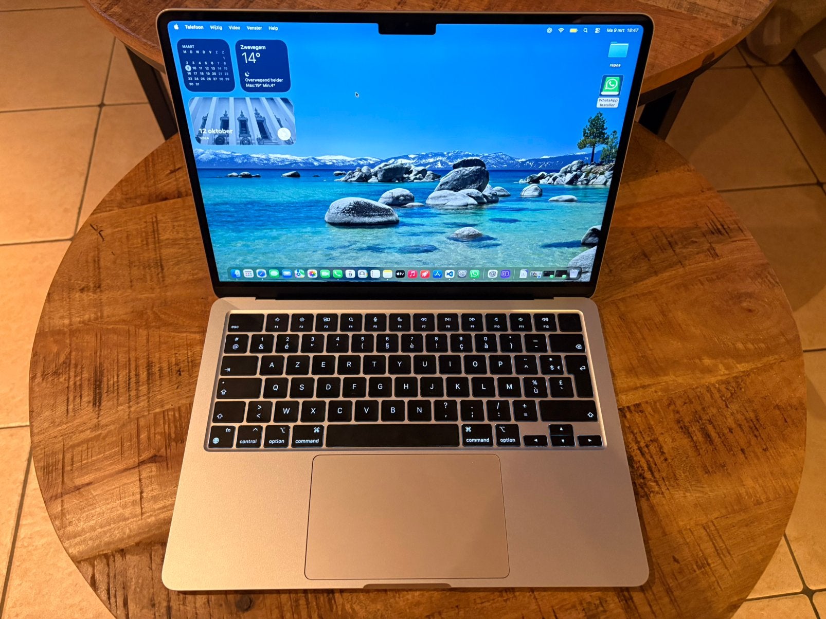 MacBook Air 13” M2 2022 - 8GB - 256GB, Informatique & Logiciels, Apple Macbooks, Comme neuf, MacBook, 13 pouces, Azerty, Enlèvement ou Envoi