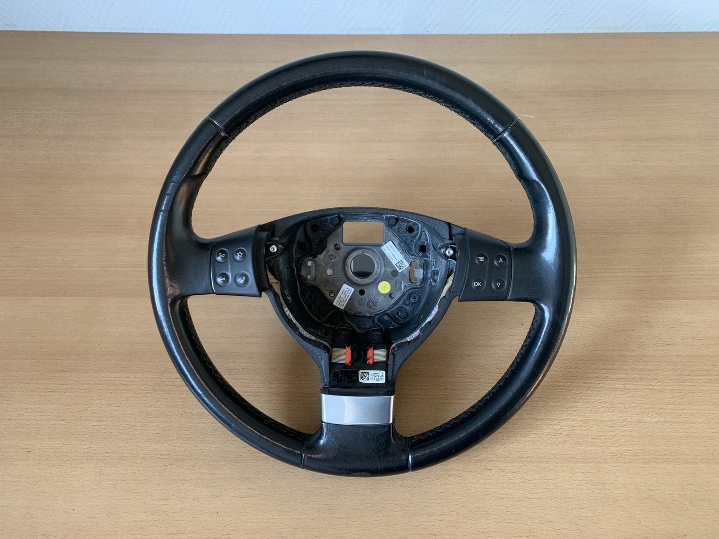 stuurwiel golf V / passat / touran / Eos 2003 tot 2010 Leer, Gebruikt, -, Volkswagen, -