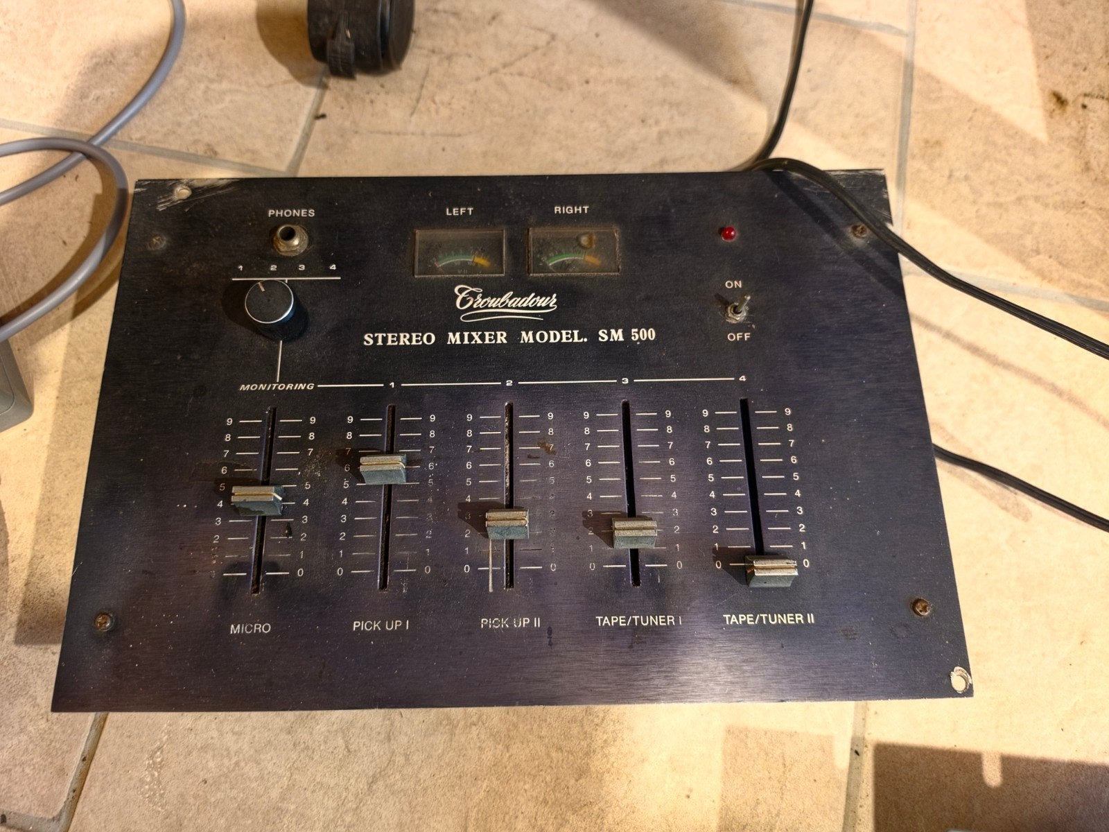 Mixeur/mixeur DJ 5 canaux Skytec TEC 350 Vintage, Enlèvement ou Envoi