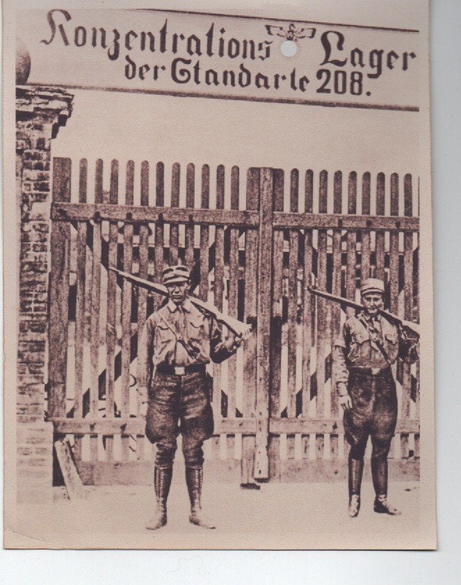 Concentratie kamp Oranienburg 1933, Verzenden, Landmacht, Foto of Poster