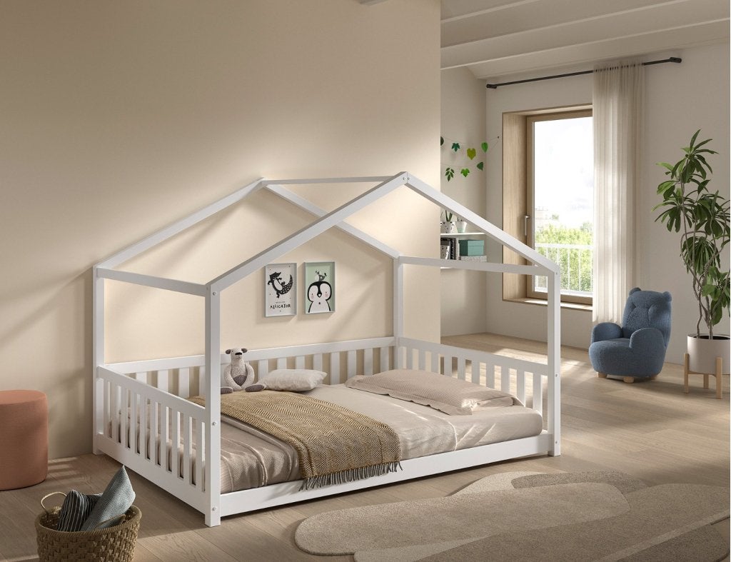 Dallas Combo 2-persoons huisbed (laag) - 140x200 - Wit